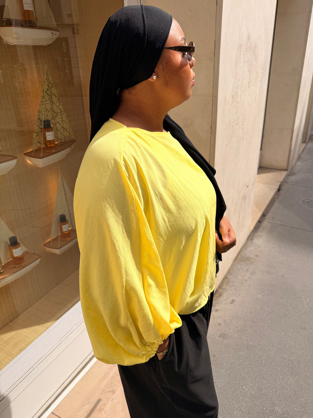 T-shirt manches bouffantes